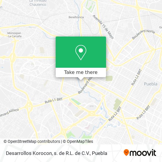 Desarrollos Korocon, s. de R.L. de C.V. map