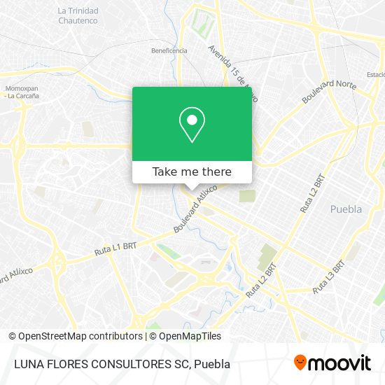 Mapa de LUNA FLORES CONSULTORES SC