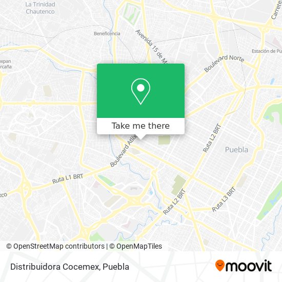 Mapa de Distribuidora Cocemex