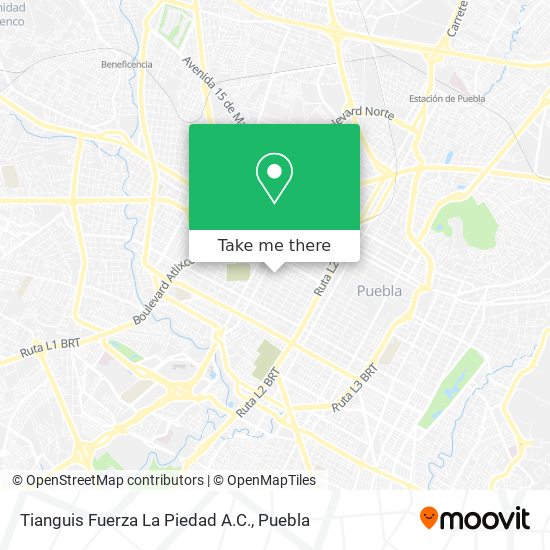 Mapa de Tianguis Fuerza La Piedad A.C.