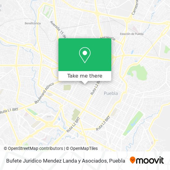 Bufete Juridico Mendez Landa y Asociados map