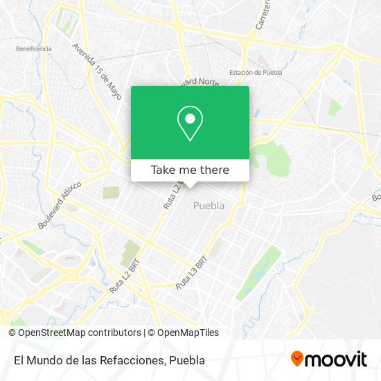El Mundo de las Refacciones map