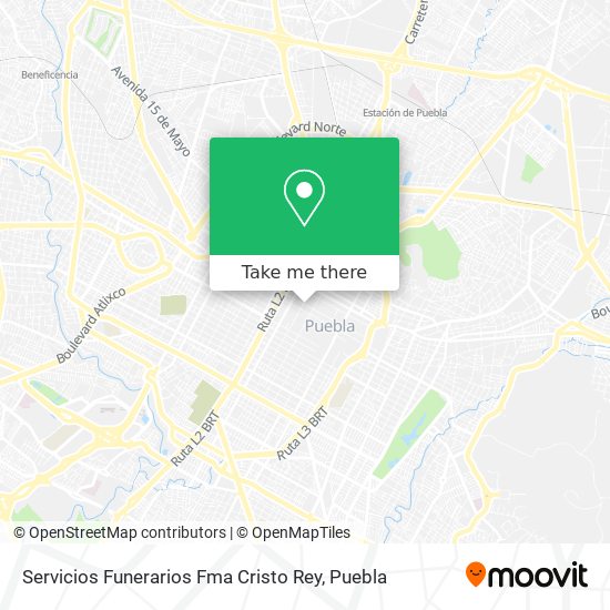 Servicios Funerarios Fma Cristo Rey map