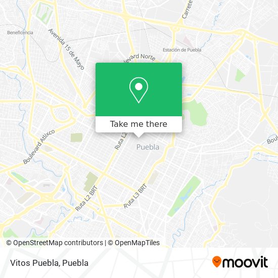 Mapa de Vitos Puebla