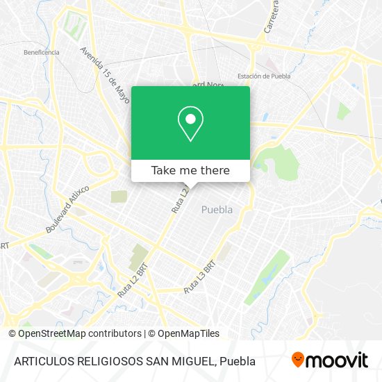 Mapa de ARTICULOS RELIGIOSOS SAN MIGUEL