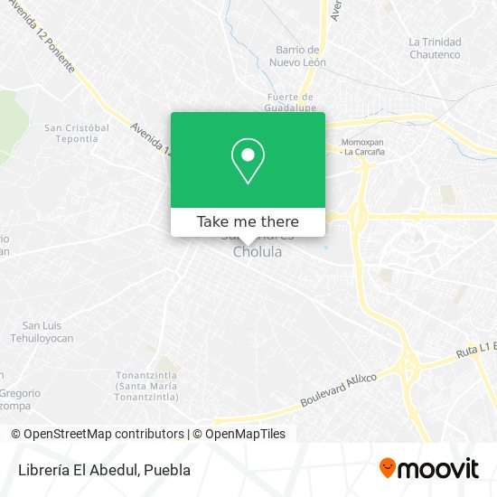 Librería El Abedul map