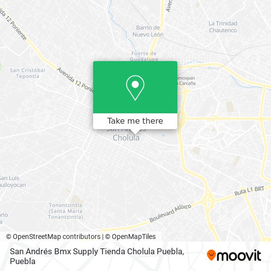 San Andrés Bmx Supply Tienda Cholula Puebla map