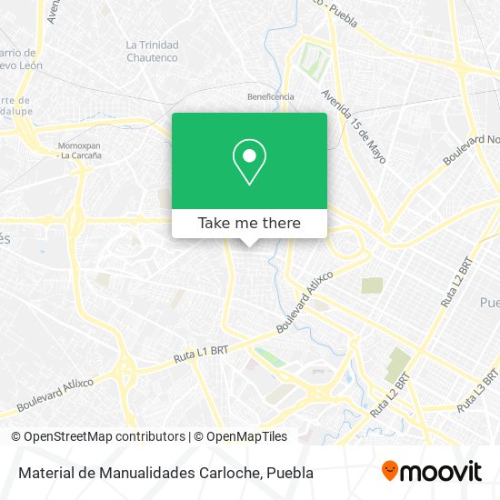 Material de Manualidades Carloche map