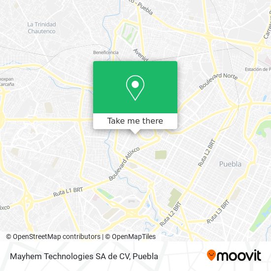 Mayhem Technologies SA de CV map