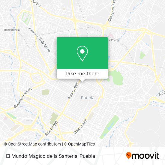 Mapa de El Mundo Magico de la Santeria