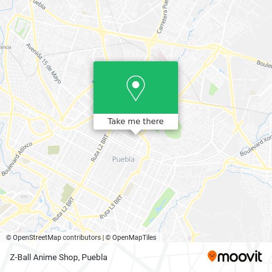 Mapa de Z-Ball Anime Shop