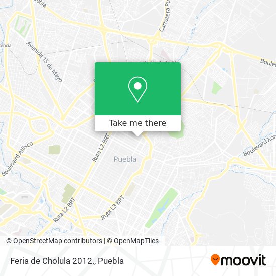 Mapa de Feria de Cholula 2012.