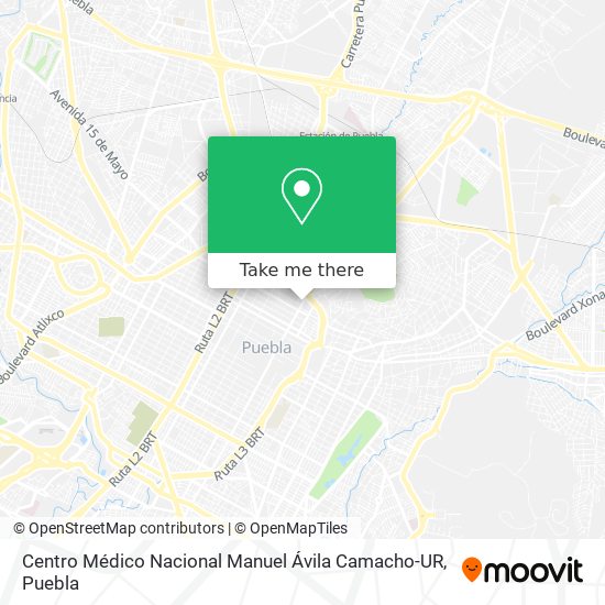 Centro Médico Nacional Manuel Ávila Camacho-UR map