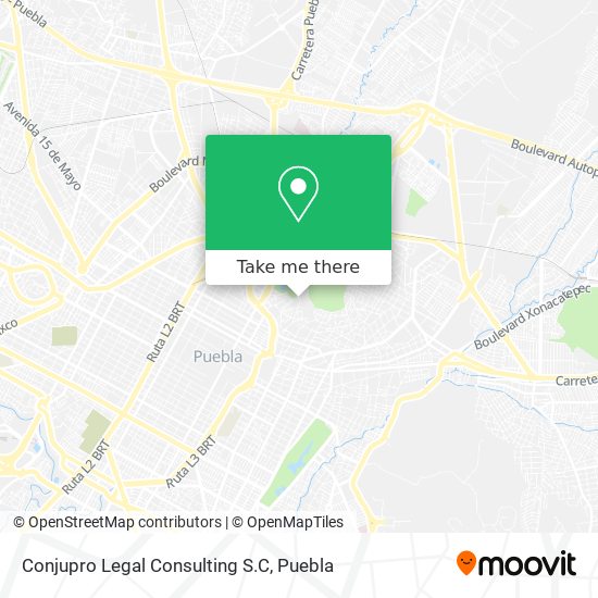 Mapa de Conjupro Legal Consulting S.C