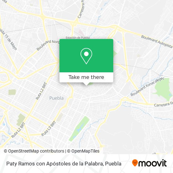 Mapa de Paty Ramos con Apóstoles de la Palabra