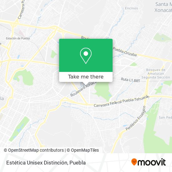 Mapa de Estética Unisex Distinción