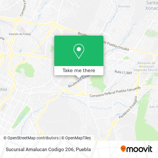 Sucursal Amalucan Codigo 206 map