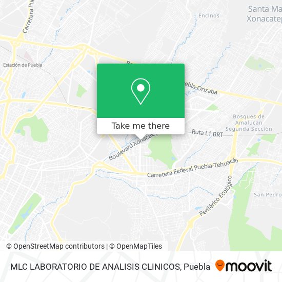 MLC LABORATORIO DE ANALISIS CLINICOS map