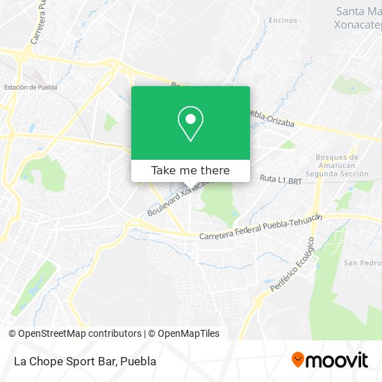 Mapa de La Chope Sport Bar