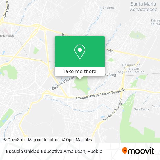 Escuela Unidad Educativa Amalucan map