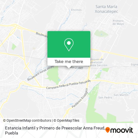 Estancia Infantil y Primero de Preescolar Anna Freud map