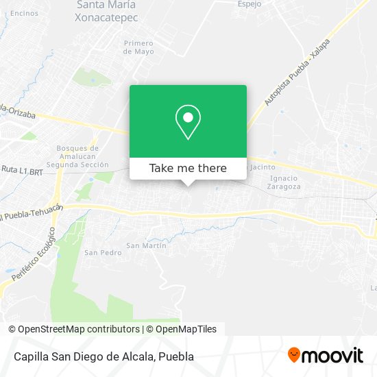 Capilla San Diego de Alcala map