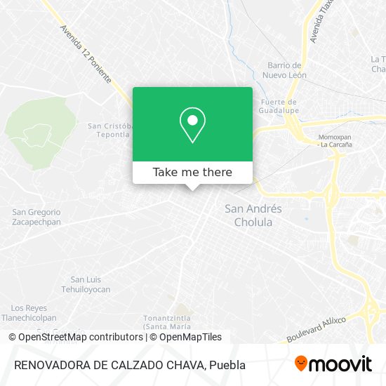 Mapa de RENOVADORA DE CALZADO CHAVA