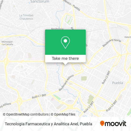 Tecnologia Farmaceutica y Analitica Anel map
