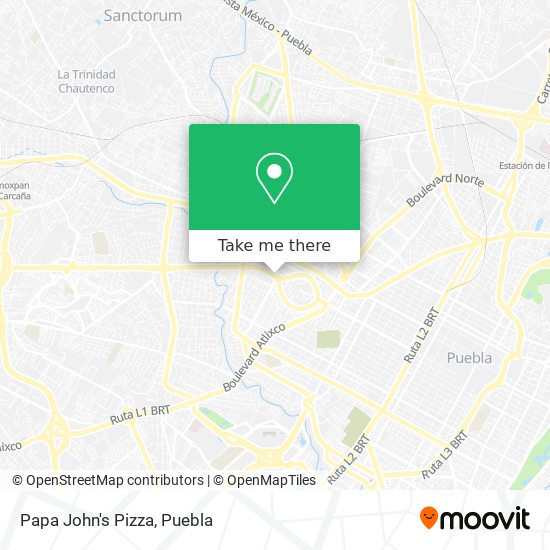 Mapa de Papa John's Pizza