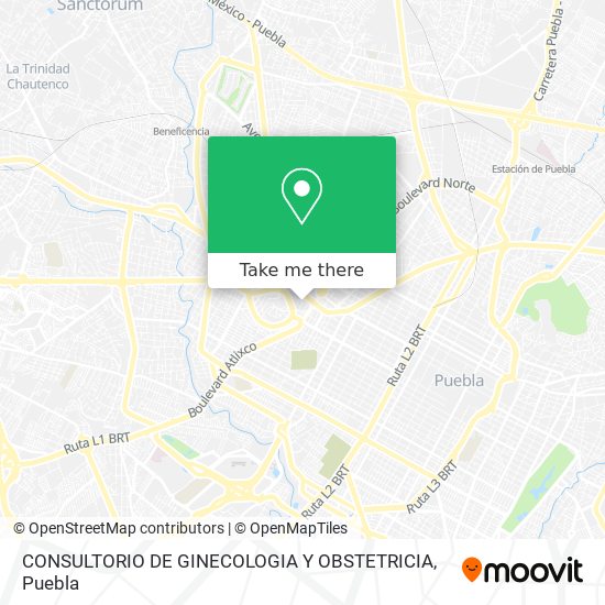 Mapa de CONSULTORIO DE GINECOLOGIA Y OBSTETRICIA