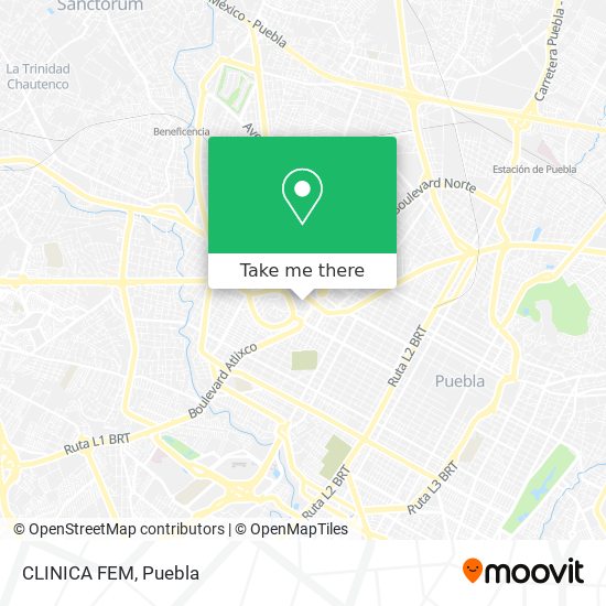 Mapa de CLINICA FEM