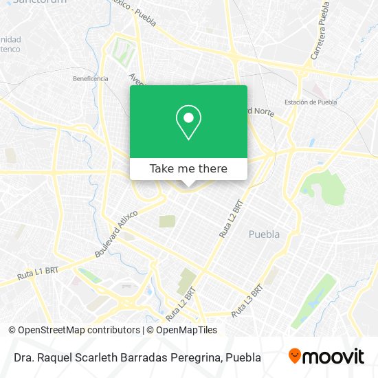 Dra. Raquel Scarleth Barradas Peregrina map