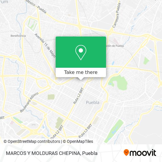 MARCOS Y MOLDURAS CHEPINA map