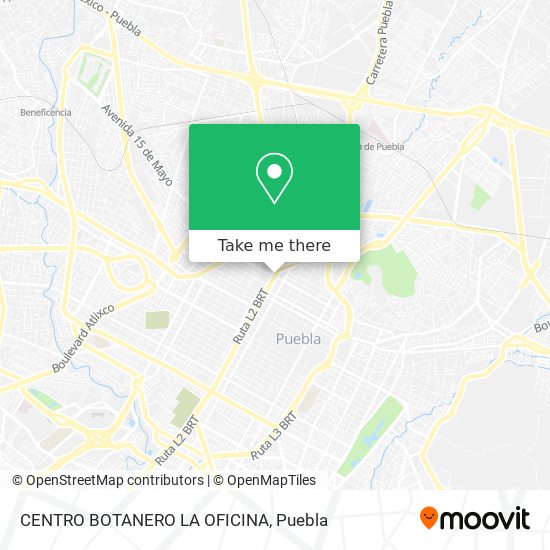 CENTRO BOTANERO LA OFICINA map