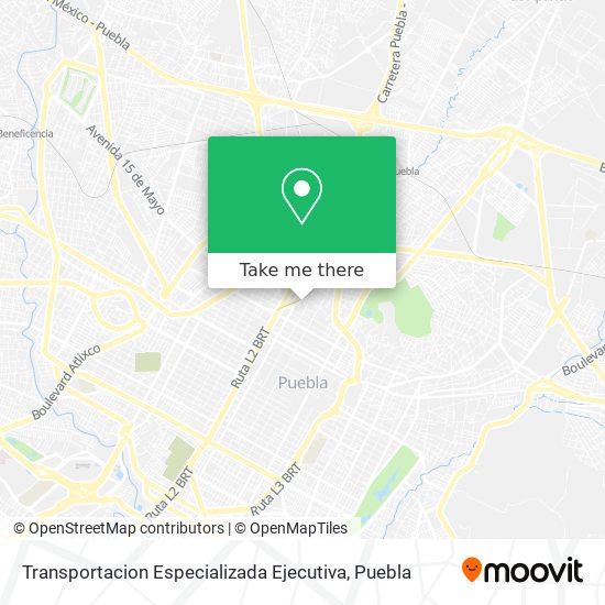 Transportacion Especializada Ejecutiva map