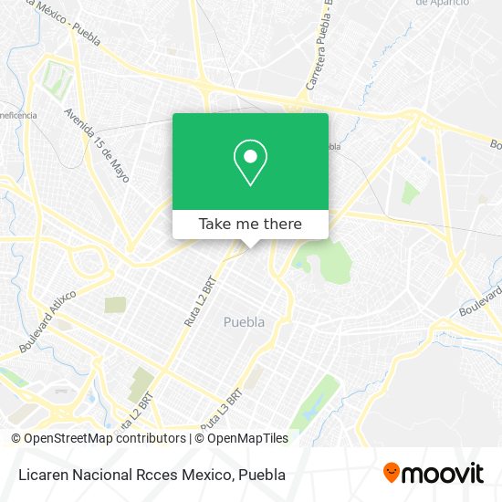 Licaren Nacional Rcces Mexico map