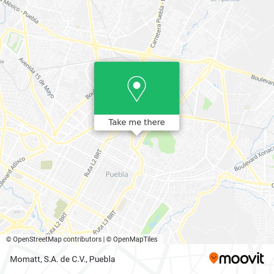 Mapa de Momatt, S.A. de C.V.