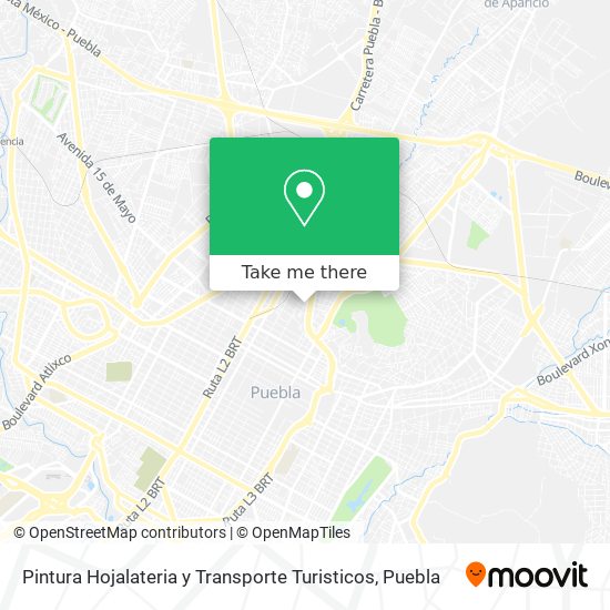 Mapa de Pintura Hojalateria y Transporte Turisticos
