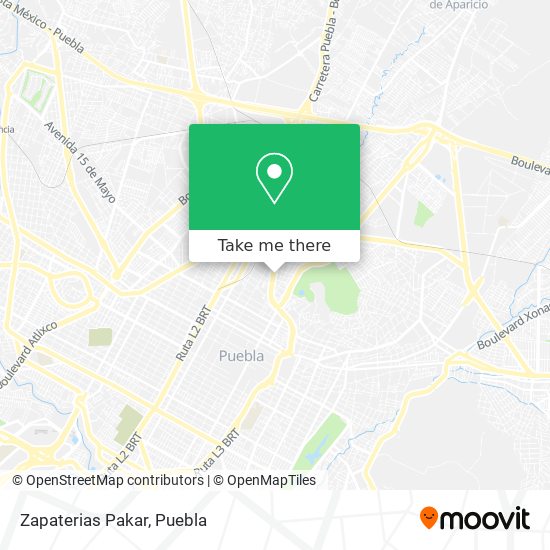 Mapa de Zapaterias Pakar