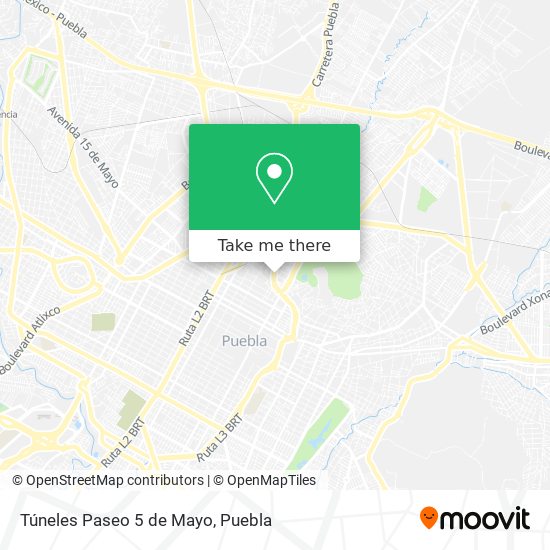 Mapa de Túneles Paseo 5 de Mayo