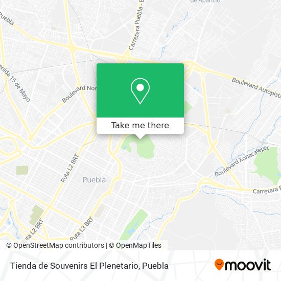 Tienda de Souvenirs El Plenetario map