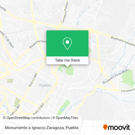 Monumento a Ignacio Zaragoza map