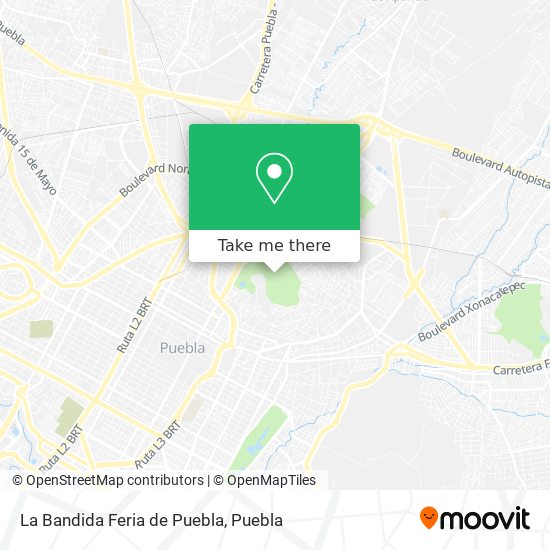 La Bandida Feria de Puebla map