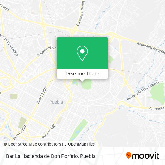 Mapa de Bar La Hacienda de Don Porfirio