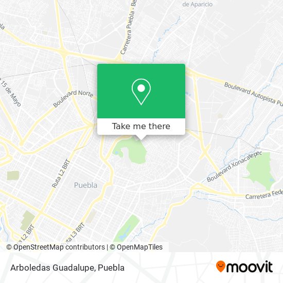 Arboledas Guadalupe map