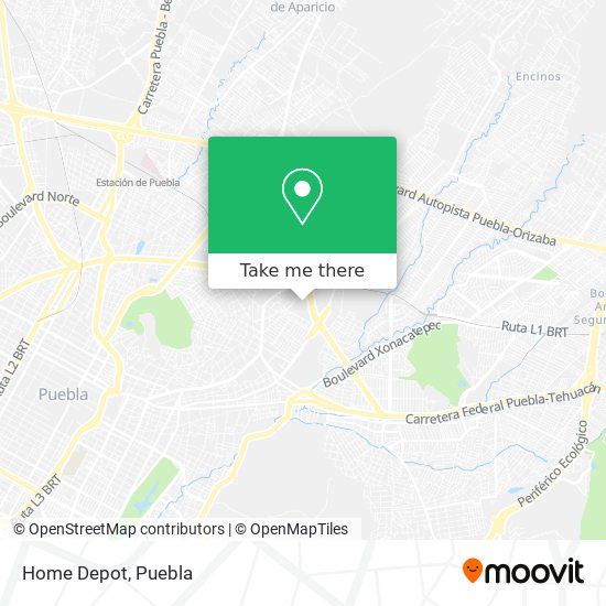 Home Depot map