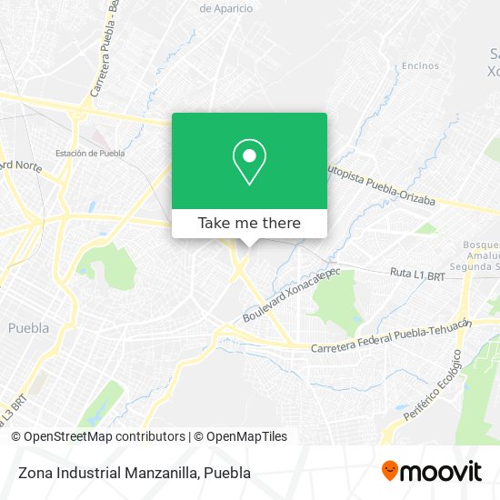 Zona Industrial Manzanilla map