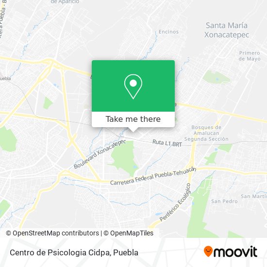 Mapa de Centro de Psicologia Cidpa