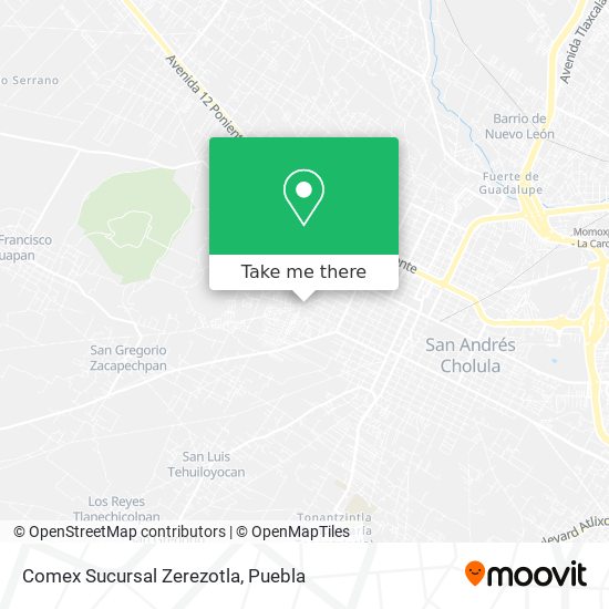 Comex Sucursal Zerezotla map