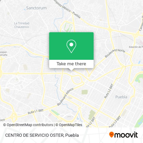 CENTRO DE SERVICIO OSTER map